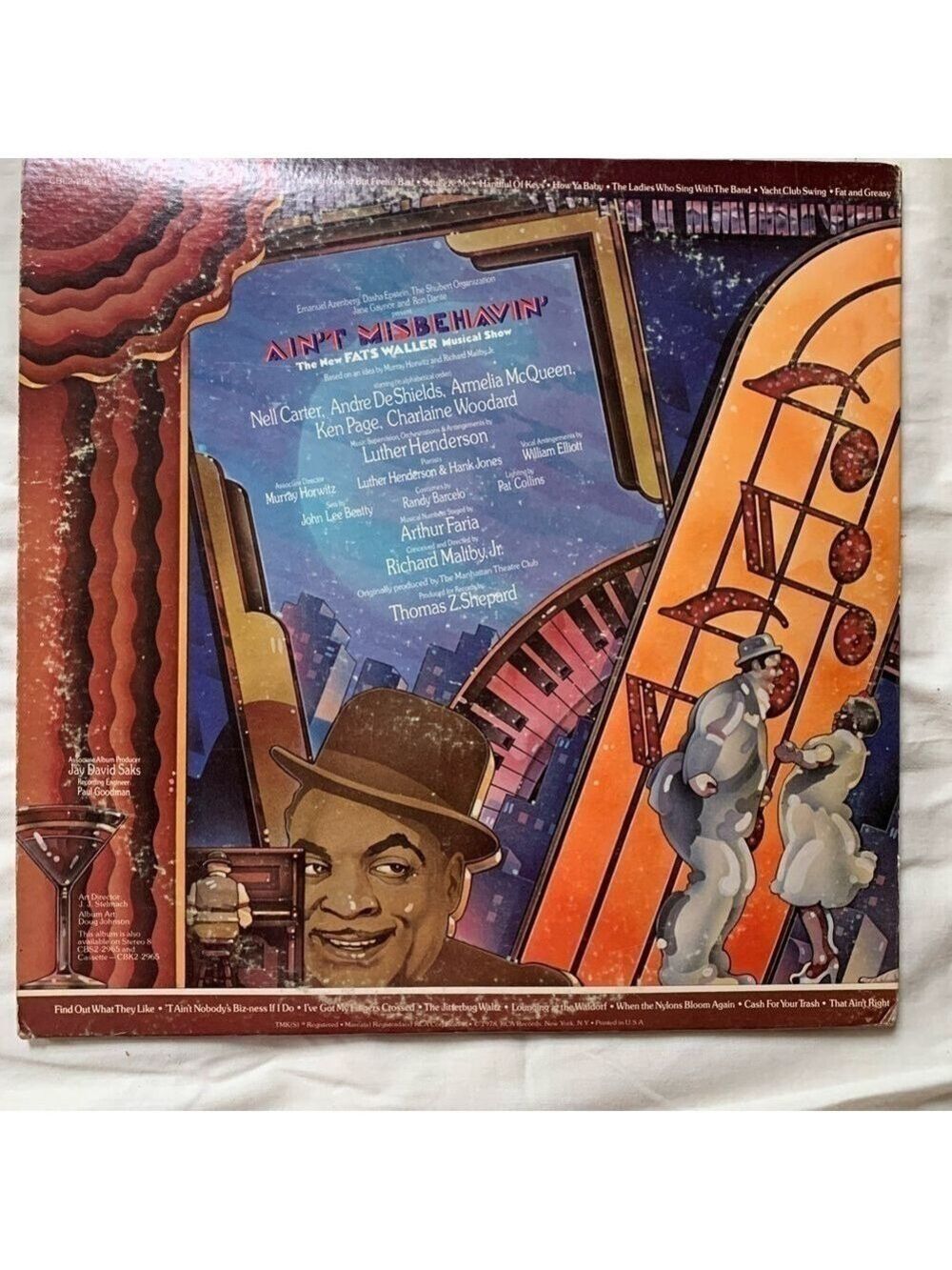 Vintage 1978 RCA 2 Record Set Original Broadway Cast Recording Ain't Misbehavin' - Picture 4 of 7
